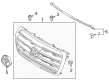 Toyota Land Cruiser Grille Diagram - 53101-60916