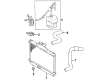 Toyota Celica Radiator Support Diagram - 16533-74020