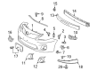 Toyota Corolla Bumper Cover Diagram - 52119-12963