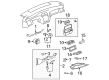 Toyota Avalon Dash Panel Vent Portion Covers Diagram - 55607-AC030