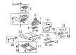 Toyota Sienna Center Console Base Diagram - 58910-08050-E0