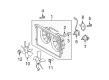 Scion tC Fan Blade Diagram - 16361-22051