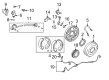 Toyota Parking Brake Shoes Diagram - 04495-35250