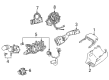 Toyota Venza Steering Column Cover Diagram - 45024-33240-C0