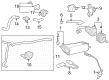 Toyota Fuel Line Clamps Diagram - 90466-A0013