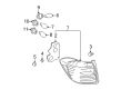 Toyota Highlander Back Up Light Diagram - 81561-48160