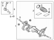 Toyota Land Cruiser Steering Gear Box Diagram - 44250-60370