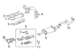 Toyota 4Runner Exhaust Pipe Diagram - 17450-75020