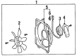 Toyota Paseo Fan Shroud Diagram - 88454-16140