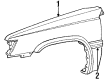 Toyota Tercel Fender Diagram - 53802-16150