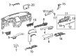 Toyota Venza Dash Panel Vent Portion Covers Diagram - 55606-48070