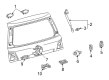 Toyota Land Cruiser Lift Support Diagram - 68960-69055