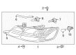 Toyota Matrix Headlight Bulb Diagram - 90084-98048