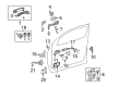 Toyota Tundra Interior Door Handle Diagram - 69205-0C040