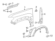 Toyota Fender Diagram - 53812-04120