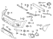 Toyota Bumper Cover Diagram - 52119-04090