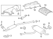 Toyota Grand Highlander Muffler Diagram - 17430-F0511