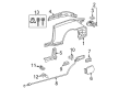 Toyota Solara Door Lock Cylinder Diagram - 69053-AA010