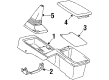 Toyota Camry Center Console Latch Diagram - 58971-32010-13