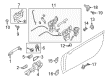 Toyota 86 Exterior Door Handle Diagram - SU003-07861