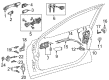 Toyota Avalon Exterior Door Handle Diagram - 69210-06140-P0