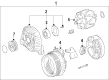 Toyota Solara Alternator Pulley Diagram - 27411-28060