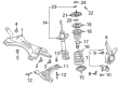 Toyota Prius Strut Mounts Diagram - 48609-47020