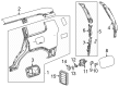 Toyota Land Cruiser Fuel Door Diagram - 77350-60160