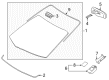 Toyota Sienna Windshield Diagram - 56101-08120