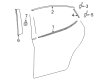 Toyota Camry Door Moldings Diagram - 75761-06160