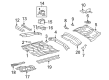 Toyota Matrix Floor Pan Diagram - 58111-02920