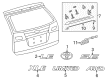 Toyota Emblem Diagram - 75443-08030