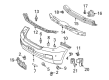 Toyota Land Cruiser Bumper Cover Diagram - 52119-6A910