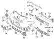 Scion iQ Bumper Diagram - 52119-74901