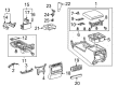 Toyota Center Console Latch Diagram - 58908-60040