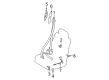 Toyota Camry Seat Belt Diagram - 73240-AA050-B1