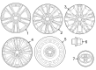 Toyota Crown Signia Wheel Cover Diagram - 42603-0E070