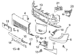 Toyota Land Cruiser Bumper Cover Diagram - 52119-60P40