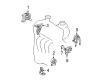 Toyota Echo Engine Mount Diagram - 12372-23050