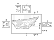 Toyota Sienna Headlight Diagram - 81532-48010