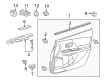 Toyota Prius V Armrest Diagram - 74231-47260