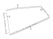 Toyota Mirai Door Moldings Diagram - 75766-62010