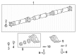 Toyota Avalon Drive Shaft Diagram - 37100-41010