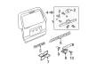 Toyota 4Runner Emblem Diagram - 75442-16530