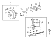 Toyota Tacoma Brake Booster Diagram - 44610-04110