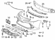 Toyota Camry Bumper Cover Diagram - 52119-0X936