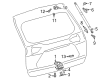 Toyota RAV4 Trunk Lid Latch Diagram - 69350-0R030