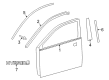 Toyota Avalon Door Moldings Diagram - 75753-07020