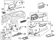 Toyota Highlander Dash Panel Vent Portion Covers Diagram - 55606-0E060