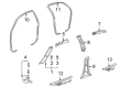 Toyota Echo Weather Strip Diagram - 62311-52020-B0